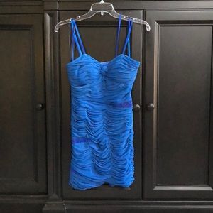 La Femme Royal strapless dress